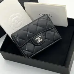 シャネル　ラムスキン　長財布　二つ折り　ココマーク　ブラウン　背面チャック シャネル ラムスキン 長財布 二つ折り ココマーク ブラウン 背面