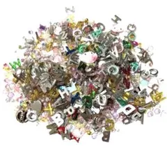 デコレーション パーツ セット 多色 アルファベット ハート