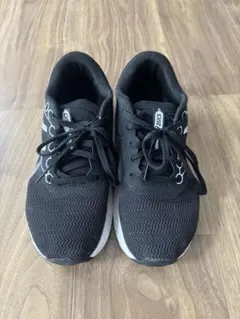 アシックス スニーカー 23cm ブラック 通学 運動 美品