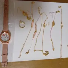 Insichic ローズゴールド 時計とアクセサリーセット