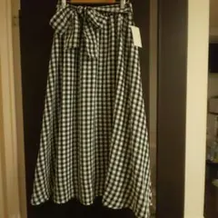 ギンガムチェック フレアスカート