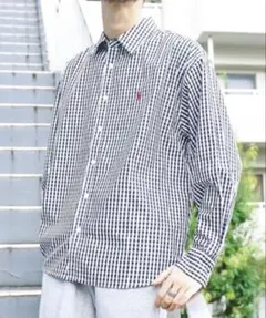 ユーエスポロアッスン 別注ビッグシルエットチェックシャツ