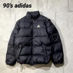 90s 希少ヴィンテージ　adidasアディダス　万国旗タグ　ダウンジャケットL