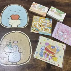 新品未開封　サンリオ　パズル3枚　美品すみっコぐらし　パズル2枚