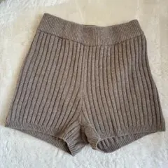 CHELSEA ニットショートパンツ ブラウン