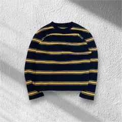 archive y2k OLDUNIQLO striped l/s tee L