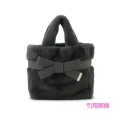 VIS【2WAY】 ファーリボントートバッグ