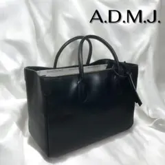 A.D.M.J. 新品！タグ付き、人気のブラック！レザー ハンドバッグ 楽天市場】【バッグ】A.D.M.J エーディーエムジェイ ADMJ