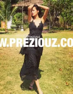 新品定価8万円セルフポートレート レースアップ ドット刺繍ティアードワンピース