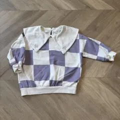 H&M 110トレーナー きのこチェック 訳あり