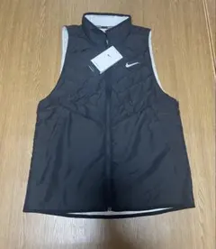 新品ナイキ　ランニングベスト　メンズ　ブラック　Therma-FIT M