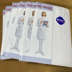 コベス・Panty Stocking ホワイト 145-165cm ６足