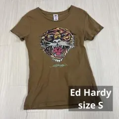 Ed Hardy トラプリント Tシャツ Sサイズ　y2k タイト　平成ギャル