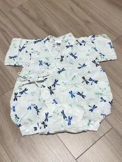 ベビー 甚平 とんぼ柄 ロンパース型