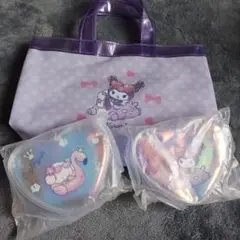 サンリオ　当たりくじ　クロミ　こぎみゅん　クリアポーチ　ミニトートバッグ