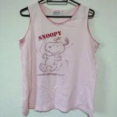 スヌーピータンクトップ ピンク