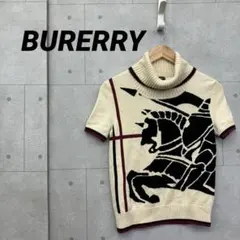 BURERRY ショートスリーブ ロゴ セーターニット サイズ1 ベージュ