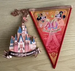 東京ディズニーリゾート 40周年 バッグチャーム シンデレラ城ガーランドセット