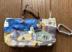 カルディ伝説柄カラビナ付きミニミニバッグ