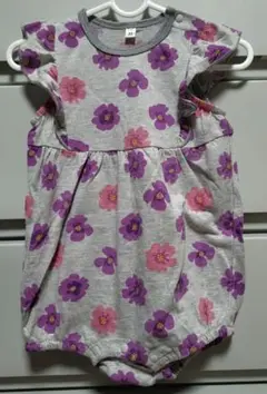 西松屋 花柄 ロンパース 80cm