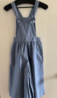 GU 子供服 女児 130センチ デニムカラー サロペット