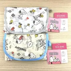【新品】PEANUTS スヌーピー 縦長 エコバッグ 2点セットのサムネイル