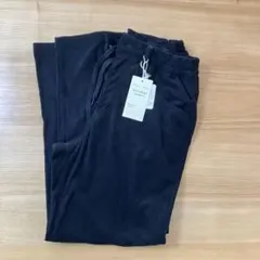 新品　テーパードリラックスパンツ　コーデュロイ　ブラック　M