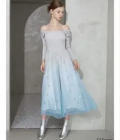 新品 マーキュリーデュオ アナと雪の女王 チュールドッキングワンピース エルサ