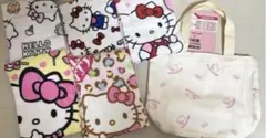 しまむらハッピーバッグ　キティ　フェイスタオル5枚セット➕トートバッグ