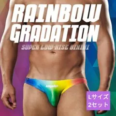 EGDE　Lサイズ　 RAINBOW GRADATION　ビキニ　2セット