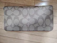 COACH 三つ折り財布 モノグラム ブラウン