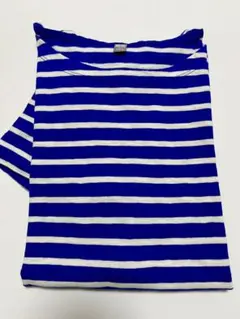 UNIQLO ブルーと白のボーダー 半袖　Tシャツ