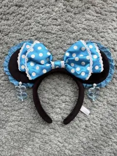 ミニー イヤリングカチューシャ 水色