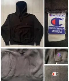 美品 90s champion reverse weave black USA製