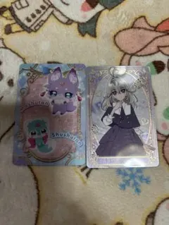 名探偵プリキュア　キラキラカードグミ　森亜るるか　シュシュタン&マシュタン