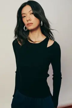 最終値下げ【H&M】リブニット　トップス　紫