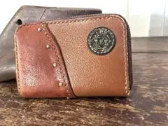 ハンドメイド 牛革 小銭入れ コインケース カードケース カード入れ　中古品