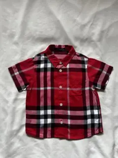 Burberry london 半袖チェックシャツ 80cm