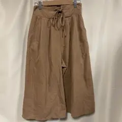 Lutique ウエストゴムワイドパンツ ブラウン L