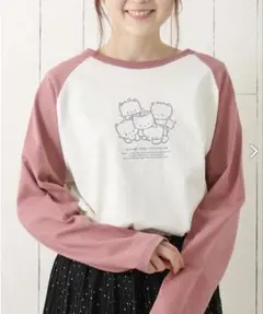 ❮新品❯ニャニィニュニェニョン ラグランTシャツ 長袖 ロンT 猫のサムネイル