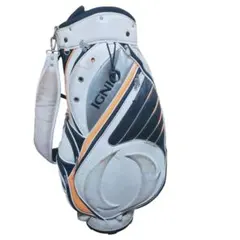 IGNIO ゴルフバッグ・キャディバッグ ホワイト/オレンジ