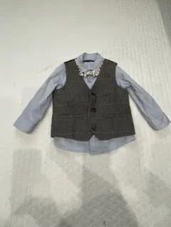 next キッズ フォーマル ベスト・シャツ・蝶ネクタイ3点セット　92サイズ