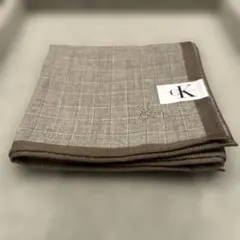 値下げ【未使用品】Calvin Klein ハンカチ ブラウン チェック柄
