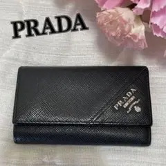 PRADA ブラック レザー キーケース　美品　希少