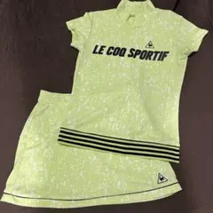 LE COQ SPORTIF セットアップモックネックスカートMライムグリーンのサムネイル
