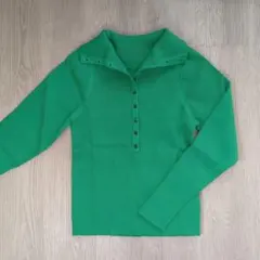 アーバンリサーチ 2wayタートルリブニット グリーン