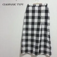 チャオパニックティピー チェック柄タイトスカート セミロング カジュアル M