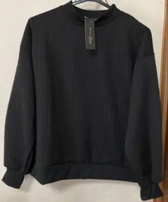 新品未使用品 しまむら トレーナー Ｌ　黒