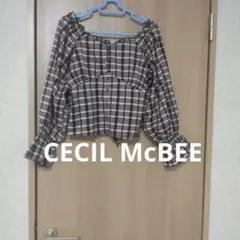 CECIL McBEE　ブラウス　クロップド　りぼんのサムネイル