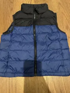 UNIQLO ネイビーブラック　ダウンベスト　中綿　キッズ　120cm アウター